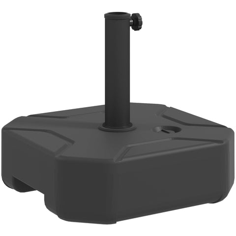 Rootz Parasol Stand - Umbrella Holder - Fillable Base - Reliable Stability - 45cm x 45cm x 25cm