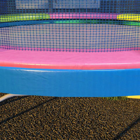 Rootz Vervangende Randafdekking Voor Trampolines - Trampoline Randvulling - Waterdicht - Scheurvast - Geel + Roze + Groen + Blauw - Ø244 x 30H cm