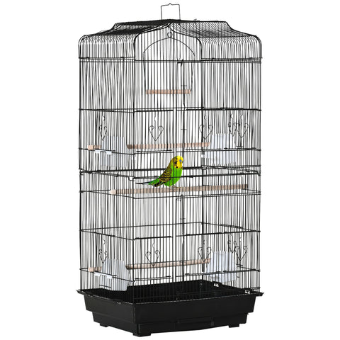 Rootz Bird Cage Aviary - Bird Shelter - Canopy Sanctuary - Removable Droppings Board - 46.5 x 35.5 x 92 cm