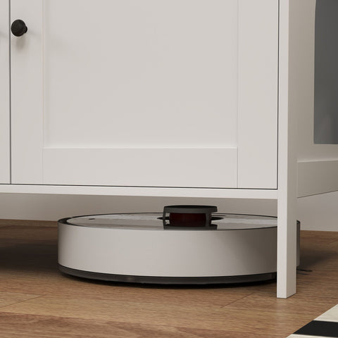 Rootz Litter Box Cabinet - Cat House - Cat Toilet - Privacy Solution - 80 x 51 x 54 cm White