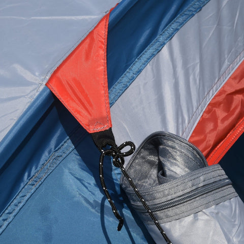 Rootz Camping Tent - Outdoor Shelter - Family Tent - Spacious Design - Water-Repellent - UV-Resistant - 475L x 207W x 150H cm
