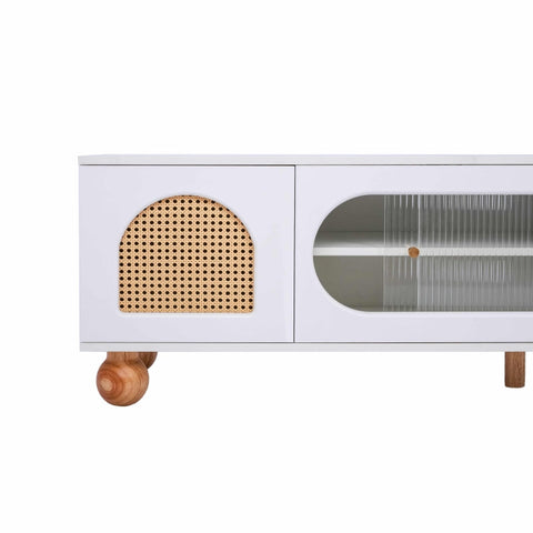 Rootz TV Cabinet - Media Console - Entertainment Center - Modern Design - 170L x 47W x 37H cm