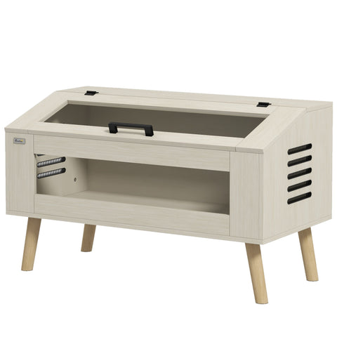 Rootz 140L Repilienbox - Lizard Terrarium - Reptile Enclosure - Heating Pillow Compatible - 100cm x 50cm x 60cm - Brown