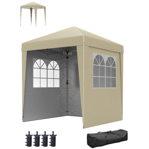 Rootz Garden Pavilion Pop-Up Tent - Foldable Gazebo - UV Protection Shelter - 202cm x 202cm x 261cm
