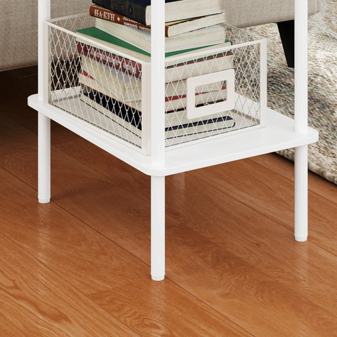 Rootz 2 Tier Side Table - Accent Table - Coffee Table - Extra Storage - 40cm x 30cm x 52.2cm