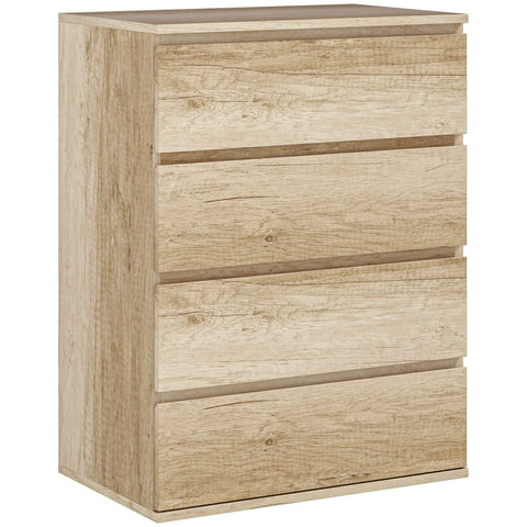 Rootz 4 Drawer Chest of Drawers - Storage Furniture - Minimalist design - Handless, Robust - 60 x 40 x 80 cm