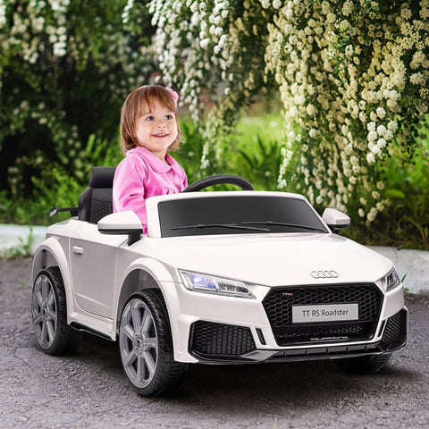 Rootz Kids Electric Sports Car - Ride-On Toy Car - Children's Vehicle - Realistic Design - MP3 Player - Remote Control - White - 102cm x 60cm x 44cm
