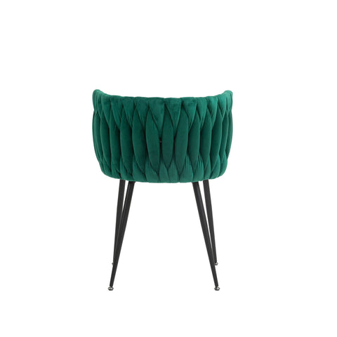 Rootz 2 Piece Set Velvet Dining Chairs - Modern Luxury Chairs - Elegant Velvet Seats - Soft Cushions - 57cm x 50cm x 72cm