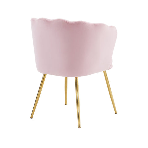 Rootz 2 Piece Velvet Dining Chair Set - Padded Chairs - Flower Sheet Chairs - Ergonomic Comfort - 63cm x 58cm x 77cm