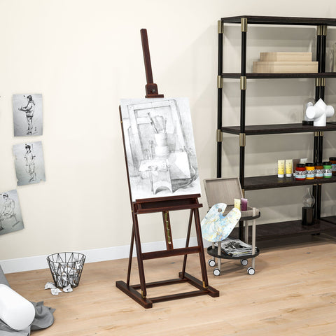 Rootz Beech Wood Easel - Artist Stand - Adjustable Art Stand - Height & Incline Adjustable - 171cm to 230cm