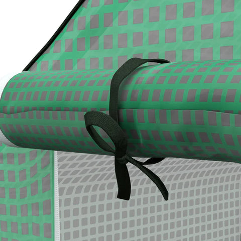 Rootz Greenhouse - Cold Frame Greenhouse - Film Greenhouse - Roll Up Doors - UV-resistant - Green - 140cm x 143cm x 190cm