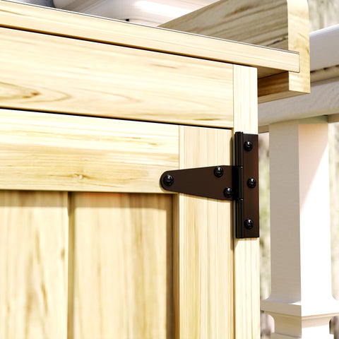 Rootz Garden Cabinet - Tool Storage - Outdoor Workbench - Weatherproof & Stainless Steel Surface - 74cm x 43cm x 88cm