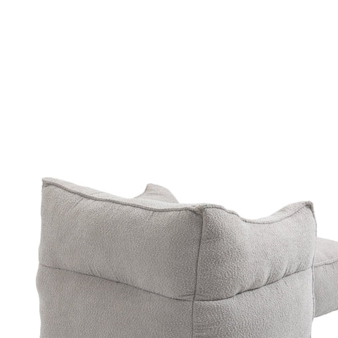Rootz Comfortable Bouclé Bean Bag - Memory Foam Chair - Soft Seating - Unmatched Comfort - 91x83x66cm