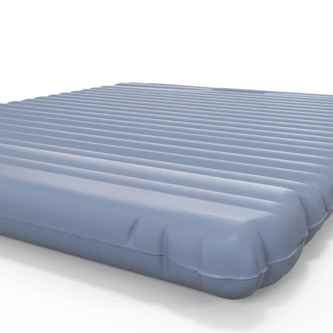 Rootz Air Mattress - Including Air Pump - Camping Mattress - 1 Pillow - Waterproof - Durable Material - Carry Bag - 40D Nylon Tpu - Blue - 200L x 135W x 10H cm