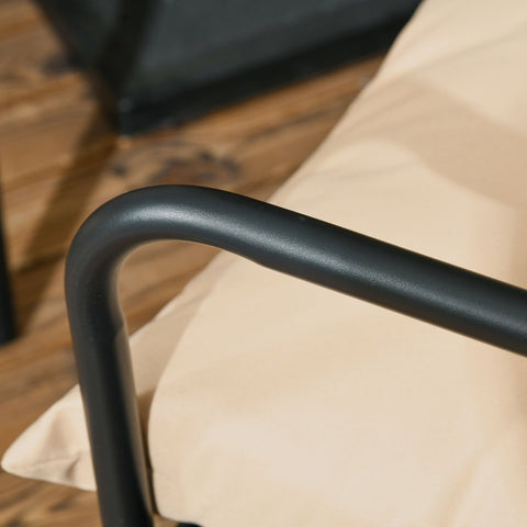 Rootz 5 Piece Garden Dining Set - Patio Table - Outdoor Chairs - Comfort Cushions - 80cm x 80cm x 71cm Table, 58cm x 58cm x 66cm Chairs