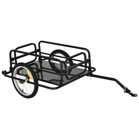 Rootz Bicycle Trailer - Cargo Trailer - Heavy-Duty Transport - Enhanced Safety - Durable Construction - Superior Stability - 139cm x 71.5cm x 49cm - Steel Frame & Plastic Base