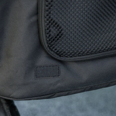 Rootz Dog Trolley With Cushion - 3 Side Pockets - Foldable Dog Trolley - Dog Cart - Oxford Fabric - Black - 102 cm x 62 cm x 105 cm