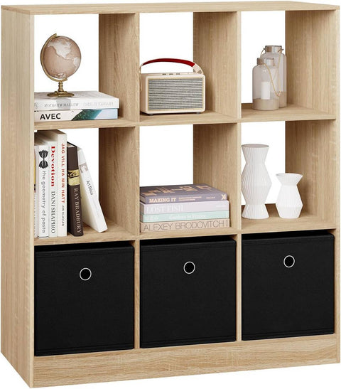 Rootz Modern Cube Shelf - Bookcase - Storage Organizer - Ample Space - Durable & Water-Repellent - Safe & Stable - 80cm x 86.5cm x 30cm