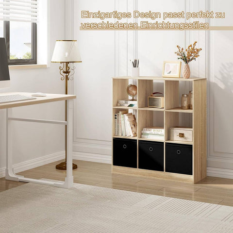 Rootz Modern Cube Shelf - Bookcase - Storage Organizer - Ample Space - Durable & Water-Repellent - Safe & Stable - 80cm x 86.5cm x 30cm