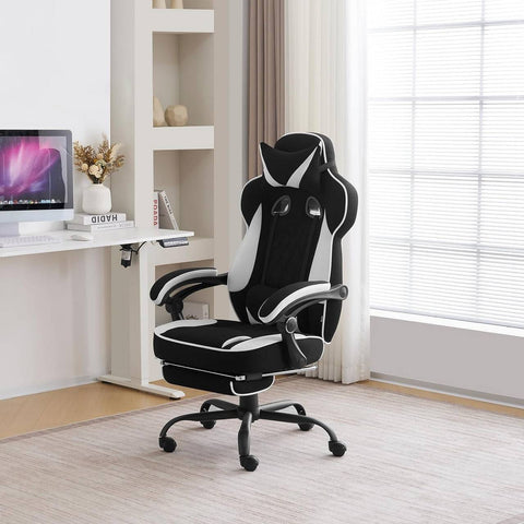 Rootz Gaming Chair - Office Chair - Computer Chair - Pocket Spring Cushion - Ergonomic Design - Breathable Mesh Fabric - 57cm x 51.5cm