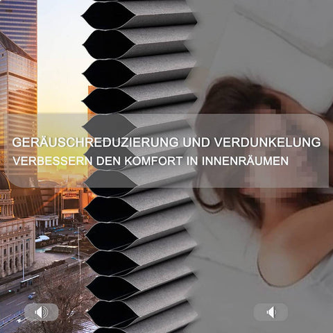 Rootz Double Pleated Blind - Honeycomb Pleated Shade - No-Drill Window Covering - Insulation & Privacy - Grey- 90 x 130 cm