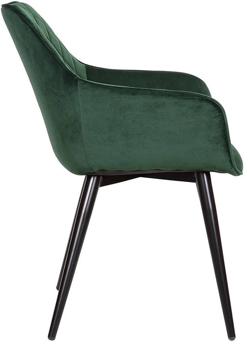 Rootz Velvet Dining Chair Set - Ergonomic Chair - Stylish Seating - Comfortable, Durable, Adjustable - 41cm x 45cm x 84cm