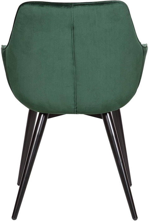 Rootz Velvet Dining Chair Set - Ergonomic Chair - Stylish Seating - Comfortable, Durable, Adjustable - 41cm x 45cm x 84cm