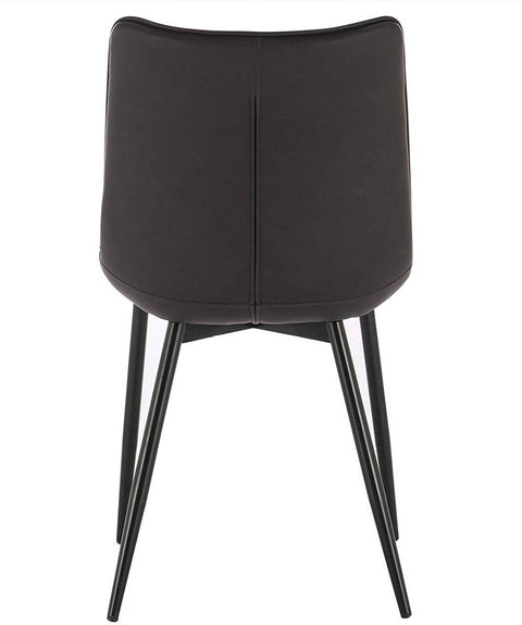 Rootz Set of 4 Dining Chairs - Modern Chairs - Stylish Seating - Durable Construction - Ergonomic Comfort - Versatile Design - Faux Leather with Metal Legs - 85.5cm x 46 x 40.5cm