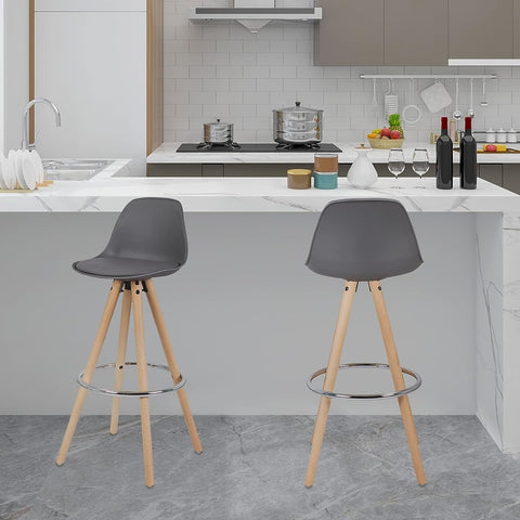 Rootz Designer Bar Stools - Counter Stools - Kitchen Stools - Comfortable & Ergonomic - Sturdy & Durable - Easy to Clean - 96.5cm x 38.5cm x 33cm