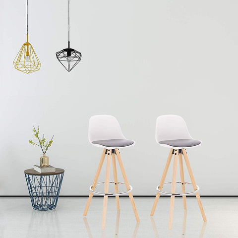 Rootz Designer Bar Stools - Counter Stools - Kitchen Stools - Comfortable Seating - Durable Design - Easy Maintenance - 96.5cm x 38.5cm x 33cm