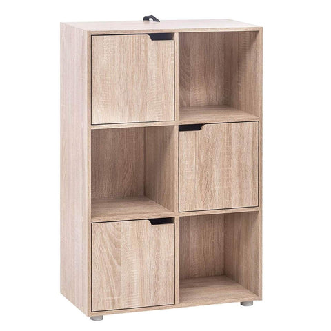 Rootz Multifunctional Bookcase - Storage Organizer - Display Shelf - Durable & Water-Repellent - Space-Saving - Easy Assembly - 29cm x 91cm x 59.6cm
