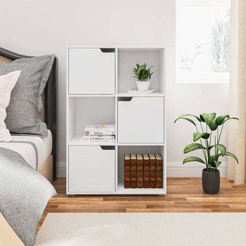 Rootz Multifunctional Bookcase - Storage Organizer - Display Shelf - Durable & Stable - Space-Saving - Easy Assembly - 29cm x 91cm x 59.6cm