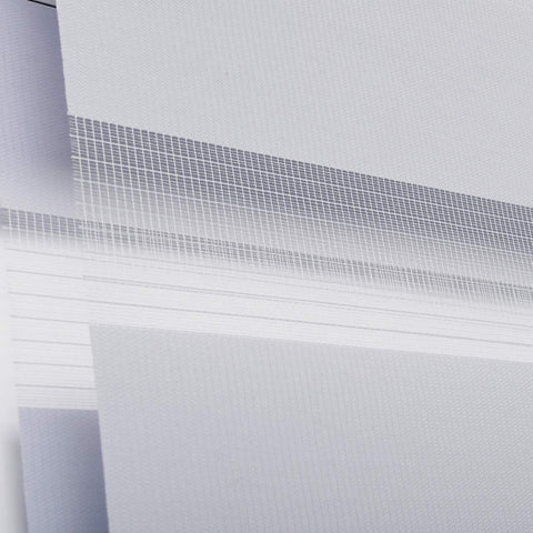 Rootz Double Roller Blind - Duo Window Shade - Grey Window Covering - Light Control & Privacy - 110cm x 150cm