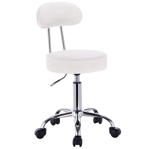 Rootz Work Stool BH34 - Rolling Stool - Office Chair - Ergonomic Design - Adjustable Height - Durable Construction - 75cm x 35cm x 87cm