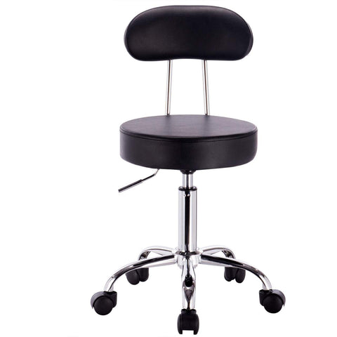 Rootz Work Stool BH34 - Rolling Stool - Office Chair - Ergonomic Design - Stylish & Versatile - Durable Faux Leather - 75cm-87cm x 35cm x 46cm