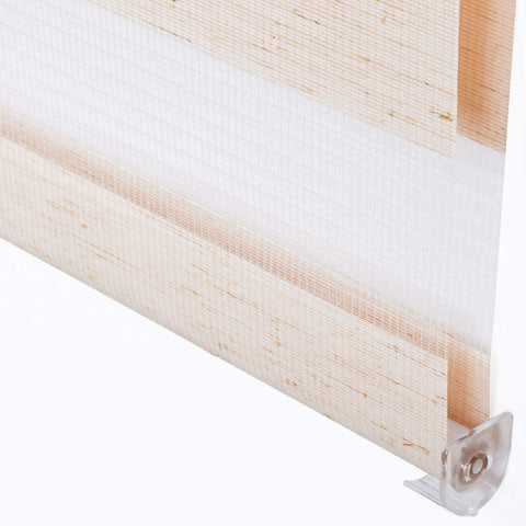 Rootz Double Rollo Duo Blind - Roller Blind - Window Shade - Sun & Privacy Protection - 65cm x 150cm - Easy Installation