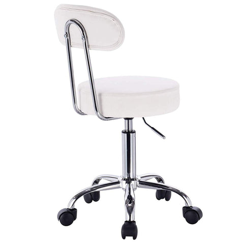 Rootz Work Stool BH34 - Rolling Stool - Office Chair - Ergonomic Design - Adjustable Height - Durable Construction - 75cm x 35cm x 87cm