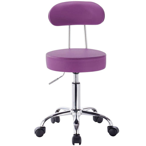 Rootz Ergonomic Swivel Stool - Office Chair - Adjustable Stool - Faux Leather - Durable - Height Adjustable - 360-Degree Rotation - 75cm-87cm x 35cm