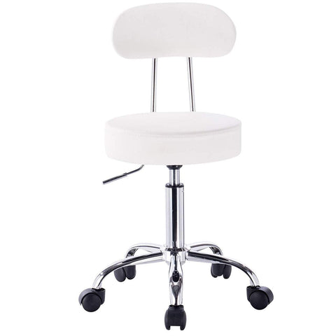 Rootz Work Stool BH34 - Rolling Stool - Office Chair - Ergonomic Design - Adjustable Height - Durable Construction - 75cm x 35cm x 87cm