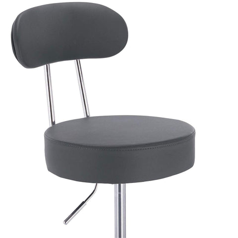 Rootz Ergonomic Swivel Stool - Office Chair - Adjustable Seat - High-Quality Faux Leather - Durable Metal Frame - Flexible 360° Rotation - 75cm-87cm x 35cm x 46cm