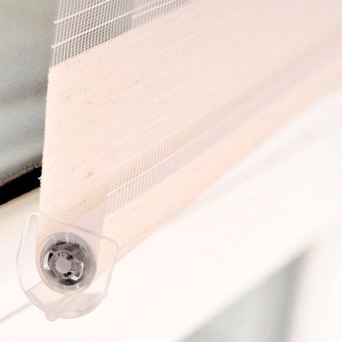 Rootz Double Roller Blind - Dual Rollo - Window Shade - Easy Care & Durable - Polyester - 100cm x 150cm - Privacy & Sun Protection