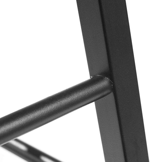 Rootz Industrial Bar Stool - Counter Stool - Metal and Wood Stool - Sturdy, Durable, Versatile - Anti-Slip - 71cm x 30cm