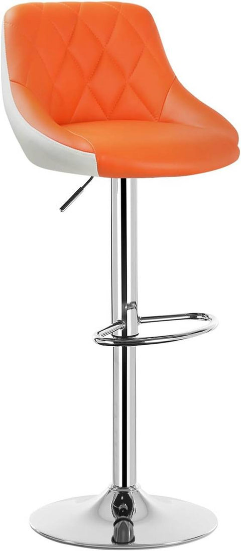 Rootz Bar Stool - Adjustable Counter Chair - Swivel Barstool - Comfortable, Stylish, Durable - Faux Leather - 38cm x 35cm, Height 84cm-106cm Adjustable