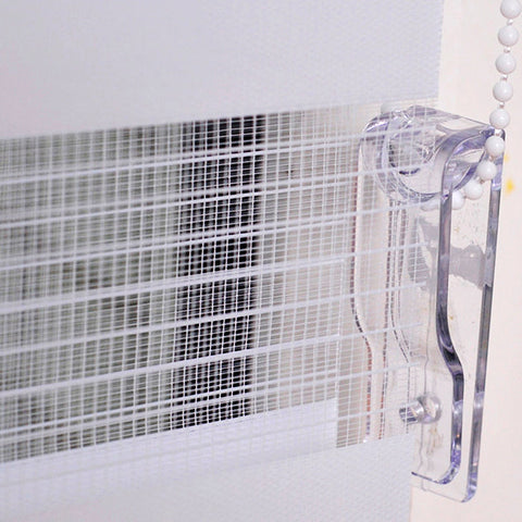 Rootz Double Roller Blind - Duo Roller Shade - Clamping Fix - No Drilling - Privacy Plus Sun Protection - 75x120cm - Enhance & Beautify Your Space