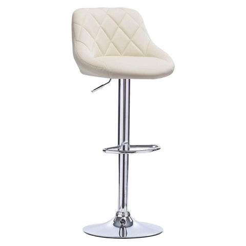 Rootz Premium Faux Leather Bar Stools - Adjustable Counter Stools - Swivel Barstools - Durable, Comfortable, Easy to Clean - 84cm-106cm x 38cm x 35cm