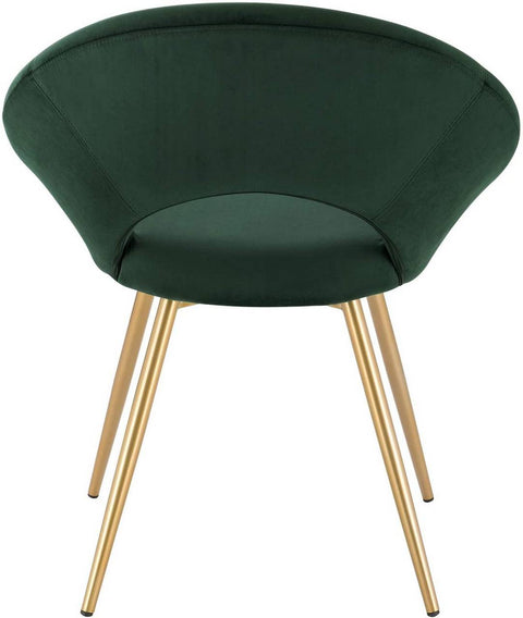 Rootz Set of 2 Velvet Dining Chairs - Elegant Chairs - Comfortable Seating - Stylish Design - Durable Construction - Non-Slip - 78cm x 35cm x 45cm