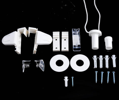 Rootz Double Roller Blind - Privacy Screen - Sun Protection - Durable Polyester - Grey 60x150 cm - Ideal for Windows & Doors