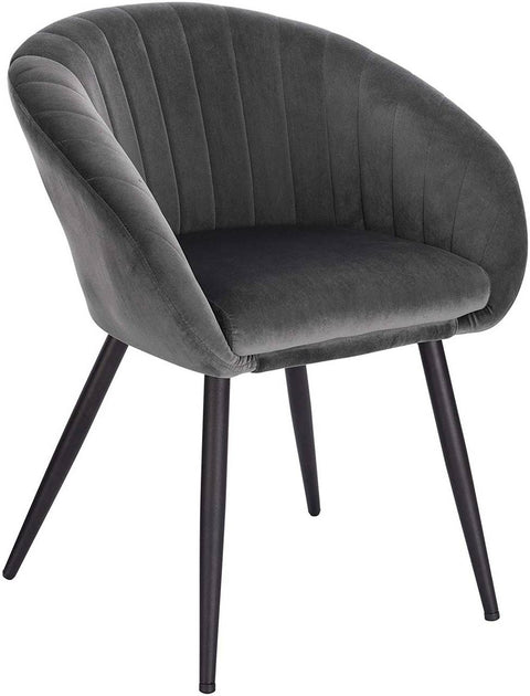 Rootz Velvet Dining Chair - Elegant Chair - Comfortable Seating - Superior Comfort - Durable Design - Versatile Style - 40.5cm x 40cm