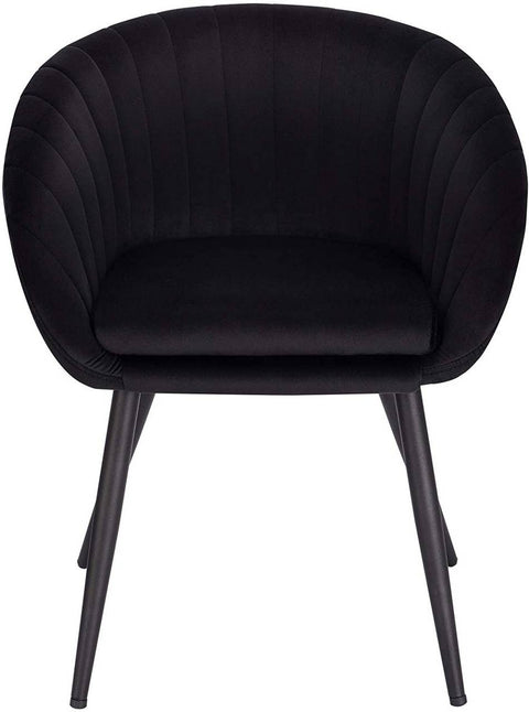 Rootz Velvet Dining Chair - Elegant Chair - Comfortable Seating - Plush Velvet - Durable Metal Frame - Floor Protection - 40.5cm x 40cm
