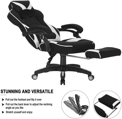 Rootz Gaming Chair - Office Chair - Computer Chair - Breathable Mesh - Adjustable Comfort - Ergonomic Design - 121cm-128cm x 56cm x 46cm